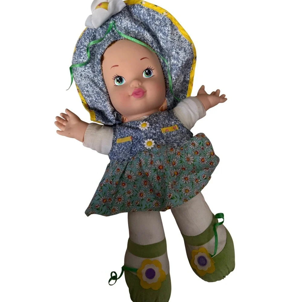 Vintage 1997 talking cloth doll plastic‎ head I love you mommy my first doll